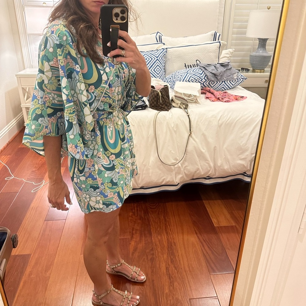 Boutique colorful romper - worn once